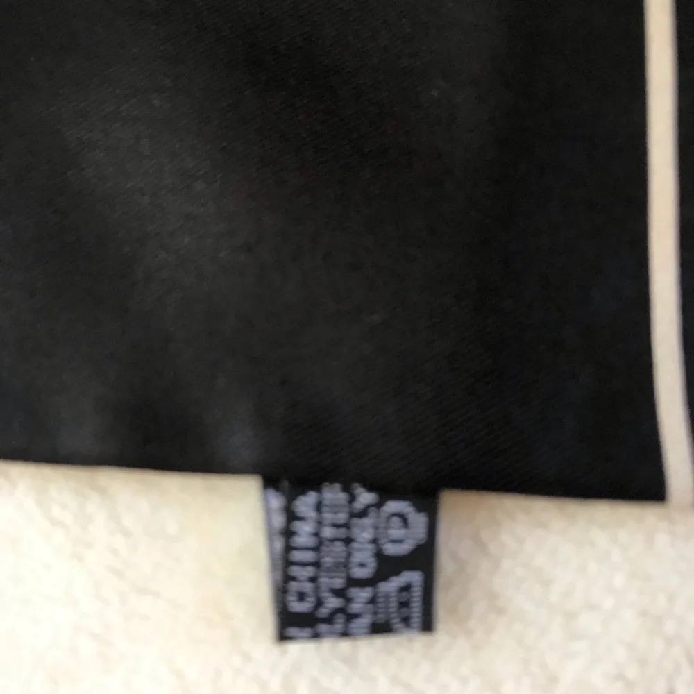 Dior Beige and Black 'J'ADIOR' Silk Twilly Scarf
